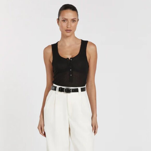 DISSH -  ARDEN BLACK KNIT TANK in Small - Picture 1 of 9